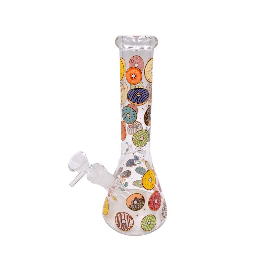 10" Donut Beaker Bong - Various Designs - (1 Count)