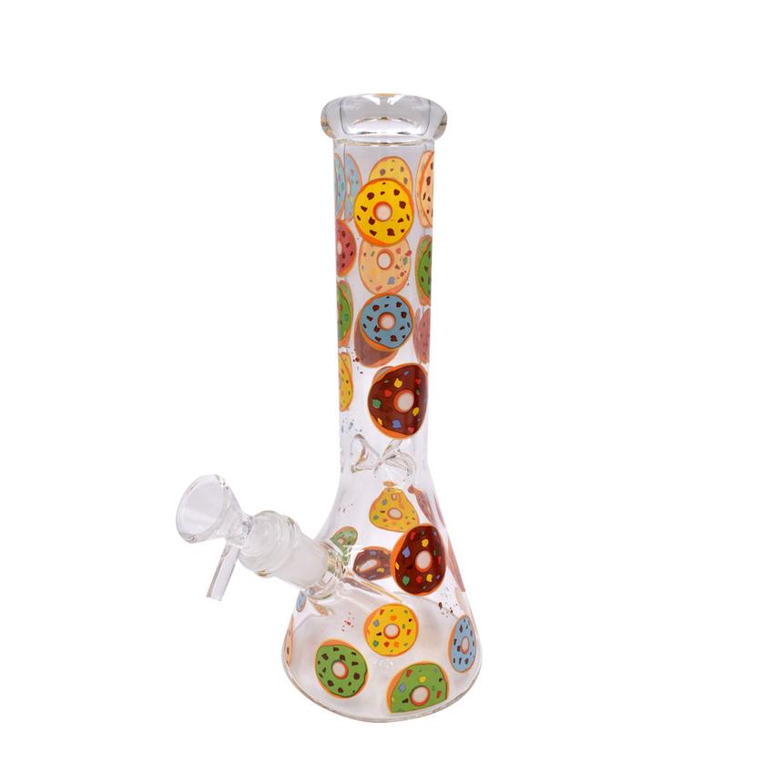 10" Donut Beaker Bong - Various Designs - (1 Count)