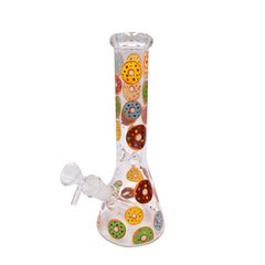 10" Donut Beaker Bong - Various Designs - (1 Count)
