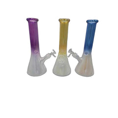10" Frosted Beaker Waterpipe - Colors May Vary - (1 Count)