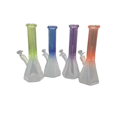10" Frosted Octogon Waterpipe - Color May Vary - (1 Count)