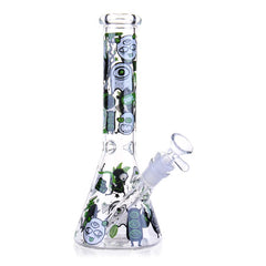 10″ Goblin Glass Bong Beaker Water Pipe - Colors May Vary - (1 Count)