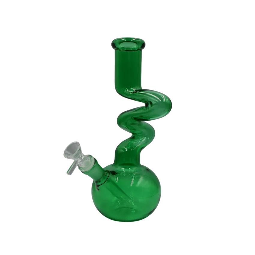 10" Kink Fishbowl Waterpipe - Colors May Vary - (1 count)