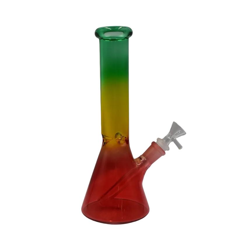 10" Multicolored Beaker Waterpipe - Color May Vary - (1 Count)