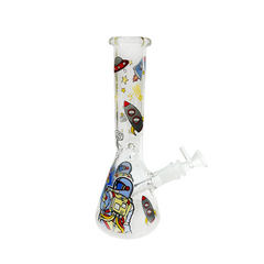 10″ R&M Glass Bong Beaker bottom Water Pipe - (1 Count)