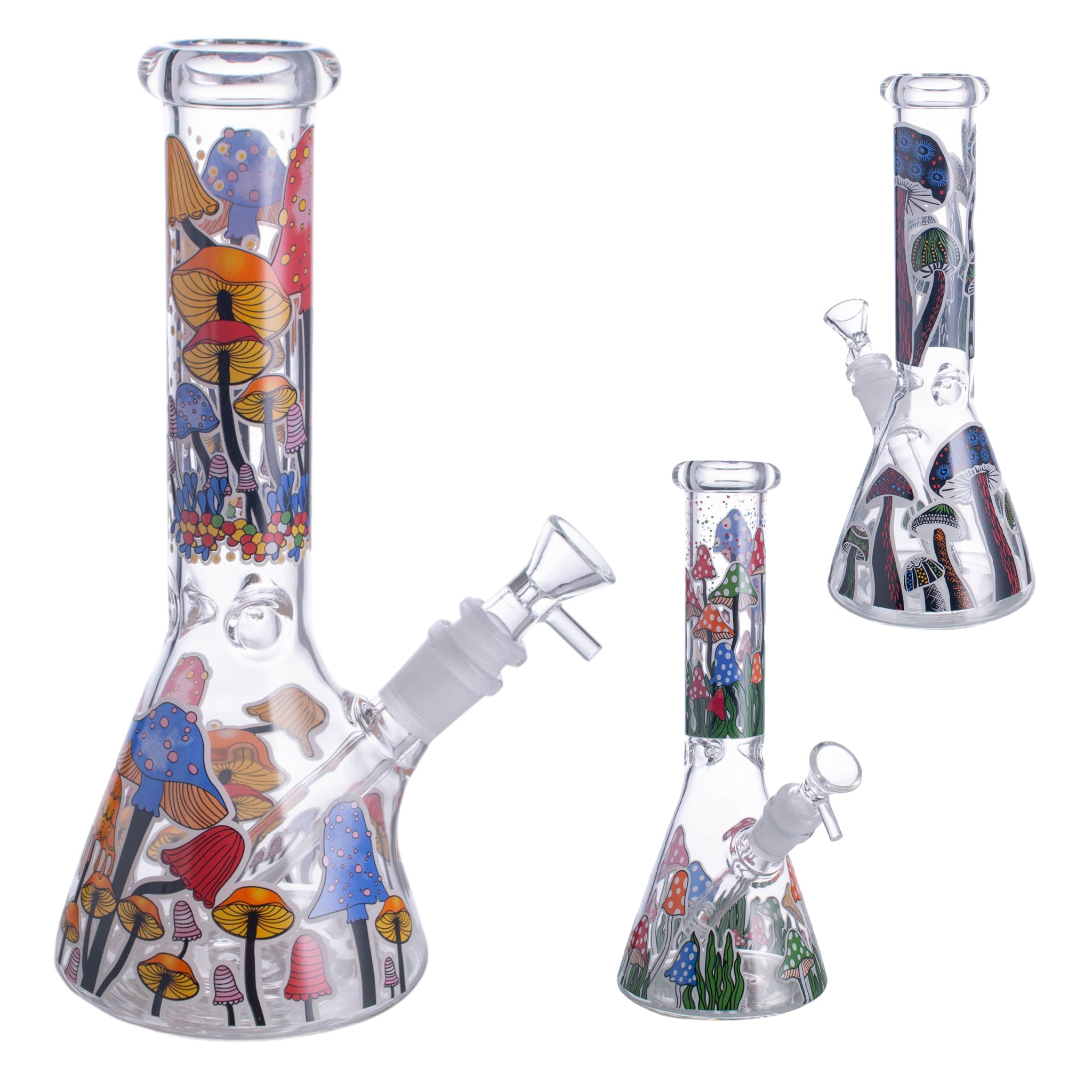 10" Shroom Island Waterpipe - Colors May vary - (1 Count)