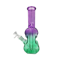 10" Violin Themed Waterpipe Colors May Vary  - (1 Count)