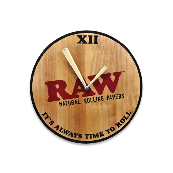 RAW WOODEN WALL CLOCK