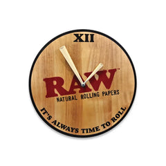 RAW WOODEN WALL CLOCK