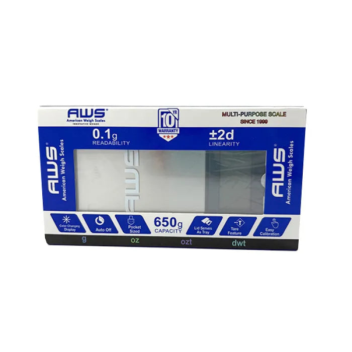 AWS AC-650 650G X 0.1G BLACK