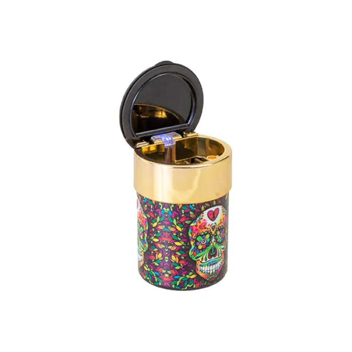 FUJIMA SUGAR SKULL LED LIGHT EXTINGUISHING CAR ASHTRAY EX21