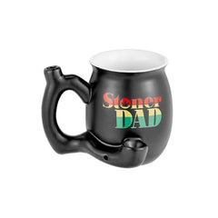 STONER DAD MUG - MATTE BLACK RASTA DESIGN