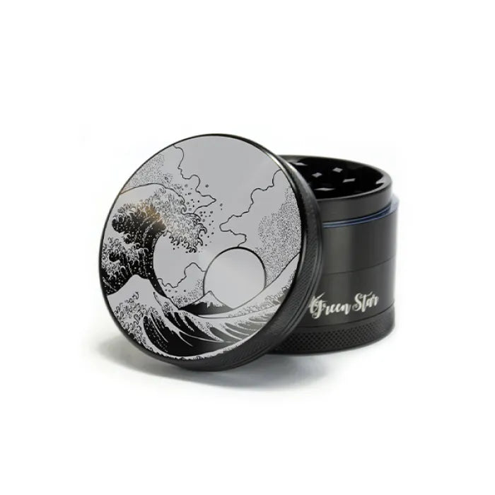 GREEN STAR 2.5" GRINDER - TSUNAMI WAVE