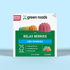 GREEN ROAD RELAX BERRIES EXTRA STRENGTH 30PC 750MG