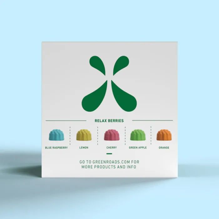 GREEN ROAD RELAX BERRIES EXTRA STRENGTH 30PC 750MG