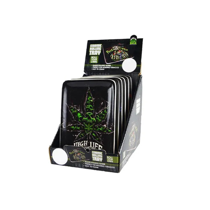 SMOKEZILLA CERAMIC ROLLING TRAY X 6PC