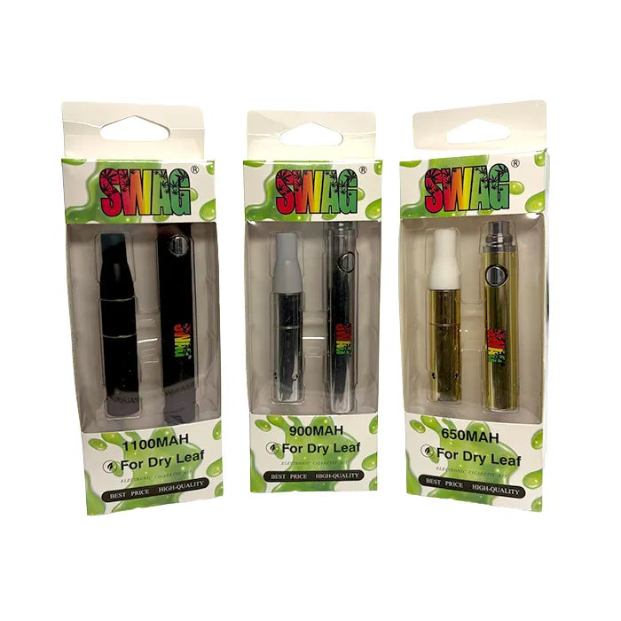 SWAG BATTERY FOR DRY LEAF - 650MAH, 900MAH, OR 1100MAH - ASSORTED COLOR