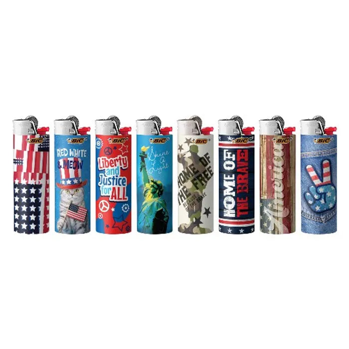 BIC LIGHTER - AMERICANA LCWB199-E-AST