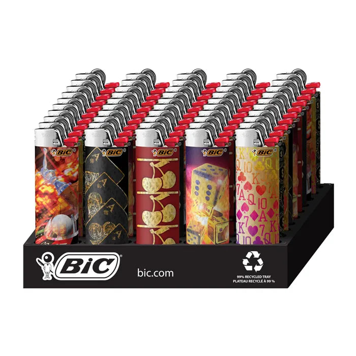 BIC LIGHTER - CASINO HOLOGRAPHIC LCWT1CA-E-AST