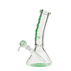 12" Vodka Glass Bent Neck Water Pipe 9mm - Various Colors - (1 Count)