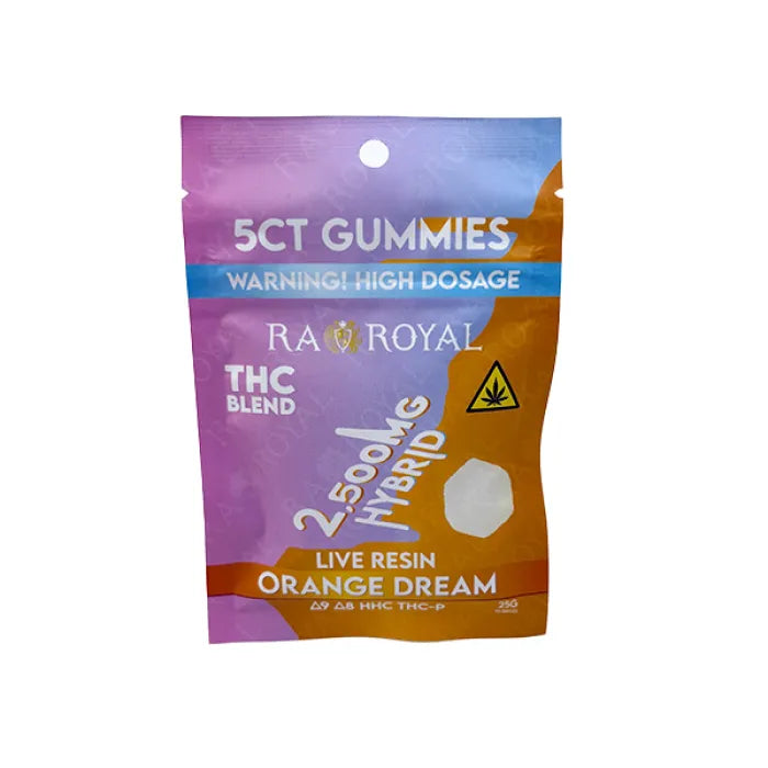 RA ROYAL GUMMIES D9 D8 HHC THCP 2,500MG 10CT 5PC
