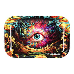 PULSAR METAL TRAY 11"X7" - SUNFLOWER OF THE MIND
