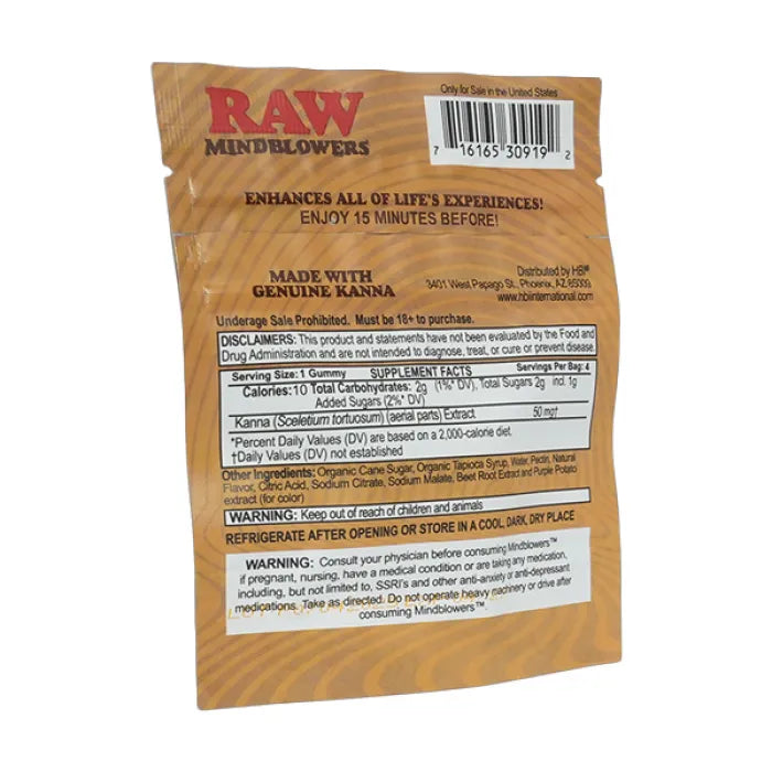 RAW MINDBLOWERS TRYP KANNA GUMMIES