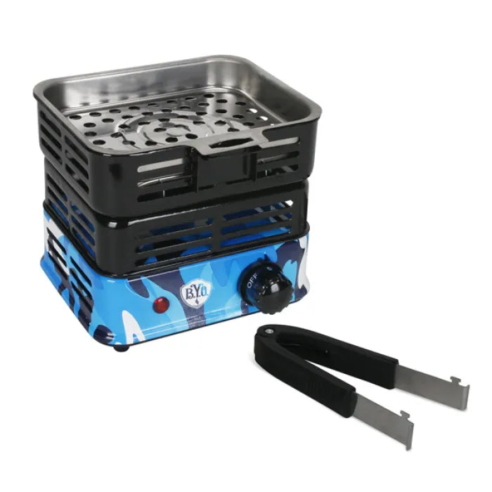 BYO HEAVY DUTY HOOKAH BURNER CB6 - ASSORTED PRINT