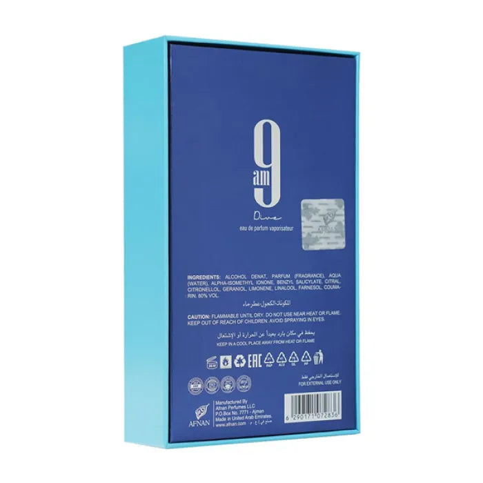 9AM DIVE (BLUE) 100ML PERFUME BY AFNAN