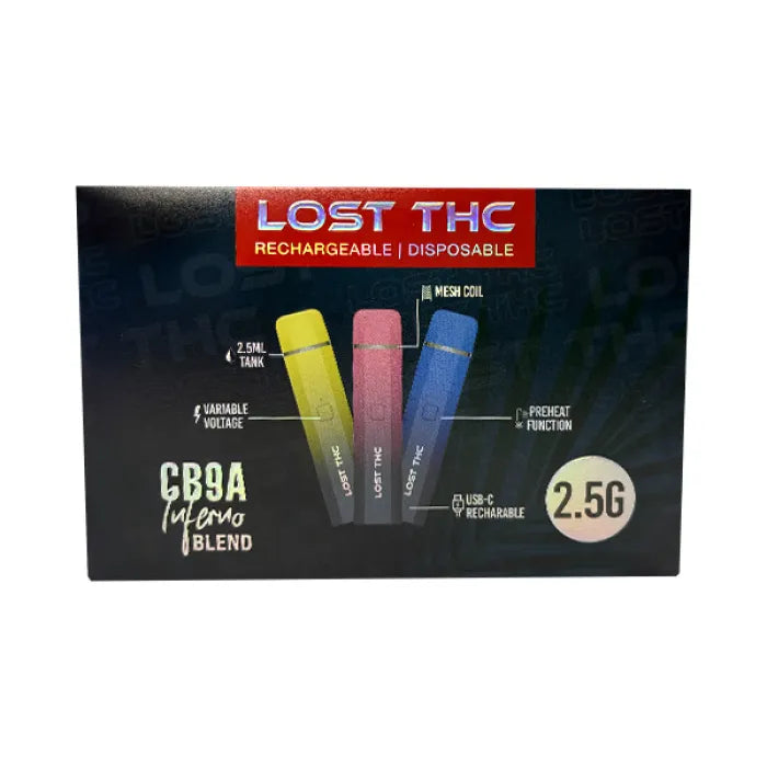 LOST THC V5 CB9A INFERNO BLEND 2.5GRM DISP 30CT
