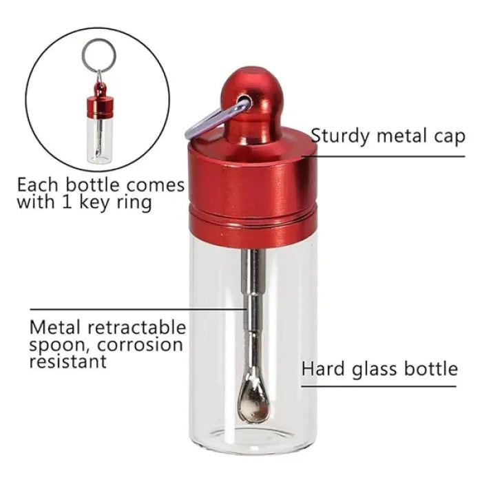 BOTTLE WITH SPOON KEYCHAIN 32 DISPLAYS /CASE