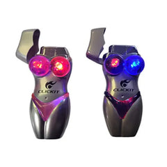 CLICKIT LIGHT UP BODY SINGLE TORCH LIGHTER GH-6212