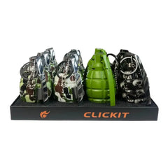 CLICKIT GERNADE FLAME WITH SOUND LIGHTER GH-6666