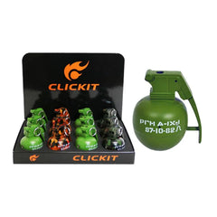 CLICKIT GERNADE FLAME WITH SOUND LIGHTER GH-6666