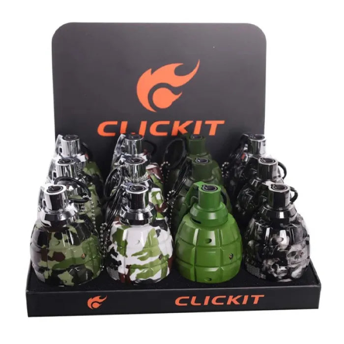 CLICKIT LARGE GERNADE TORCH LIGHTER GH-6667