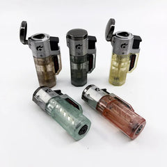 CLICKIT TRANSPARENT TRIPLE TORCH LIGHTER GH-10588