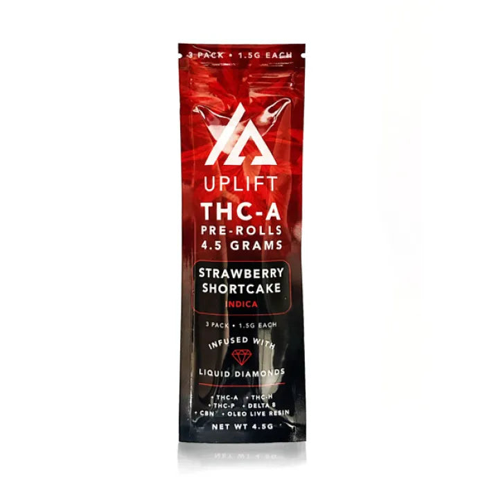 UPLIFT PREROLLS THCA DIAMOND 1.5G 15CT 3PK
