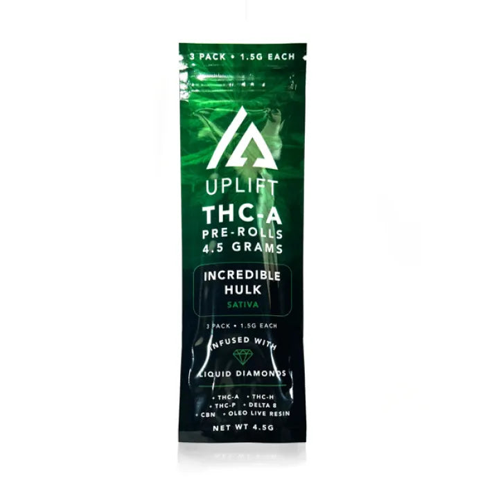 UPLIFT PREROLLS THCA DIAMOND 1.5G 15CT 3PK