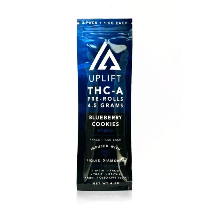 UPLIFT PREROLLS THCA DIAMOND 1.5G 15CT 3PK