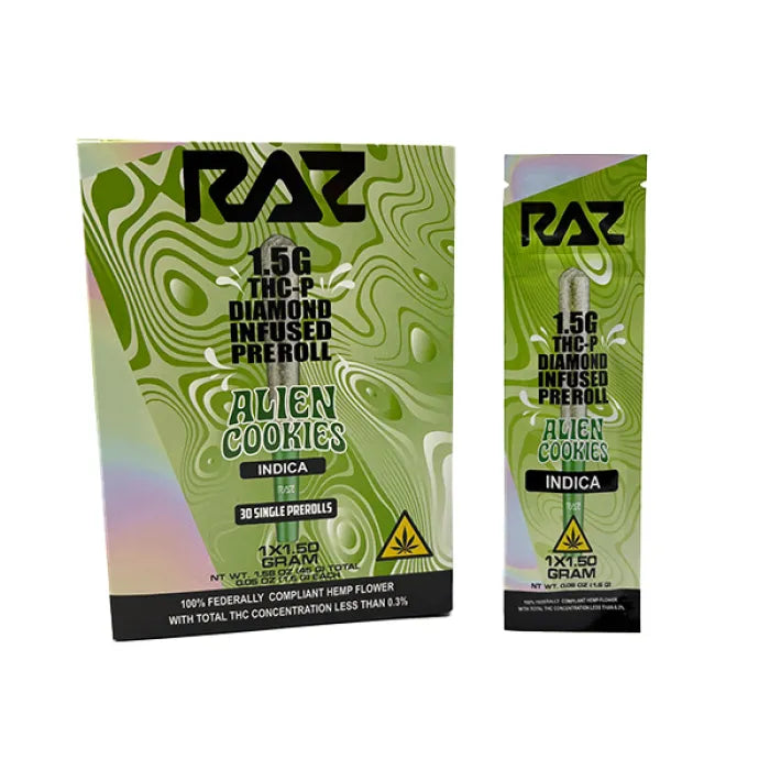 RAZ PRE ROLL THCP 1.5G 30CT