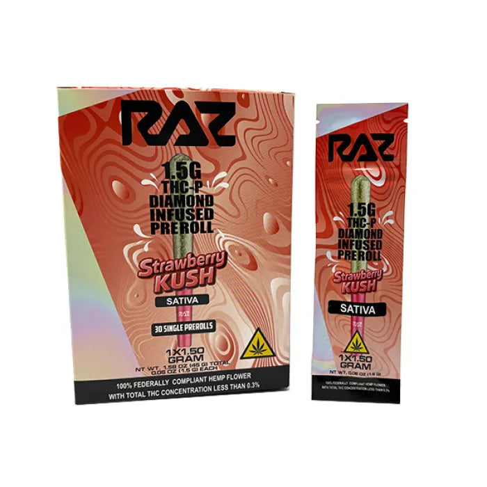 RAZ PRE ROLL THCP 1.5G 30CT