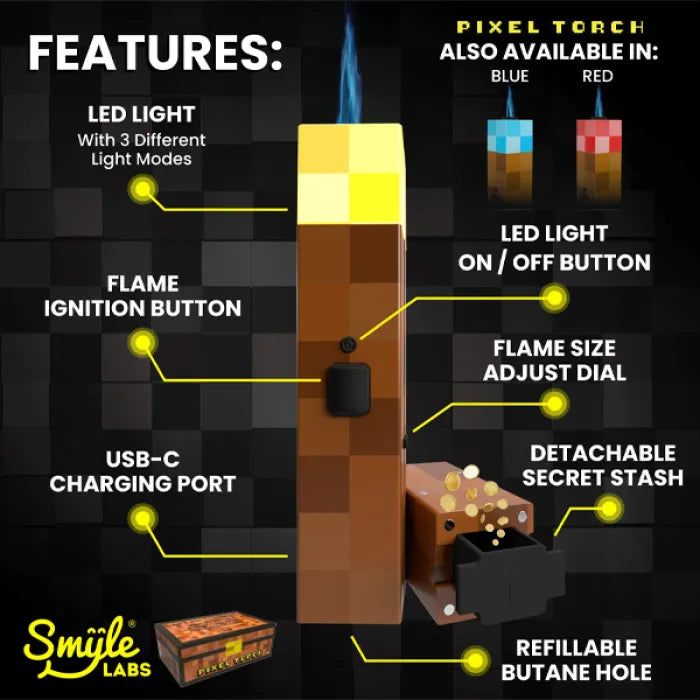 SMYLE PIXEL TORCH 3 IN 1 - YELLOW