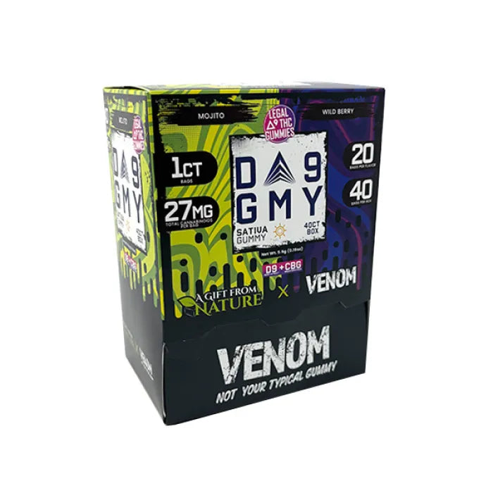 AGFN X VENOM GMY D9 GUMMIES 27G 1PC 40CT