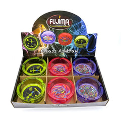 FUJIMA GLASS ASHTRAY 3.5IN GA56 - TRIPPY VIBES