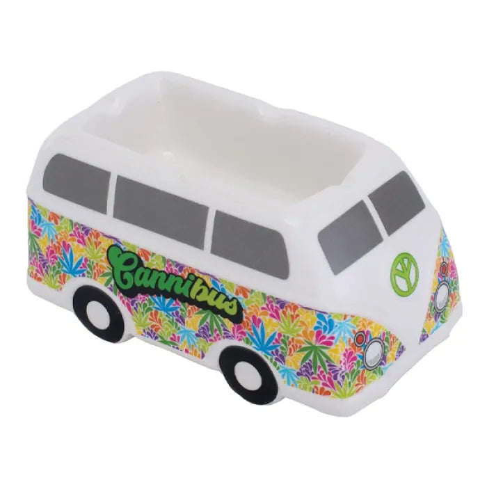 FUJIMA 5" HIPPIE BUS CERAMIC ASHTRAY LT219