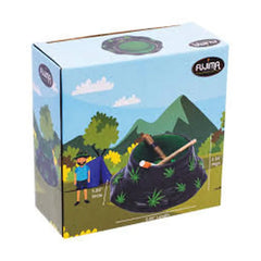 FUJIMA 6IN BLACK & GREEN LEAF BUCKET HAT ASHTRY LT242