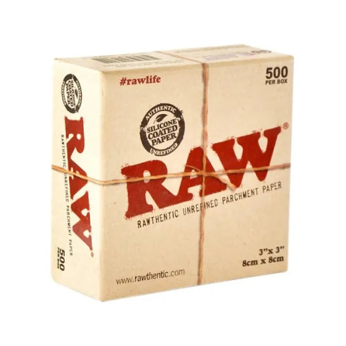 RAW PARCHMENT POUCH 3" X 3"
