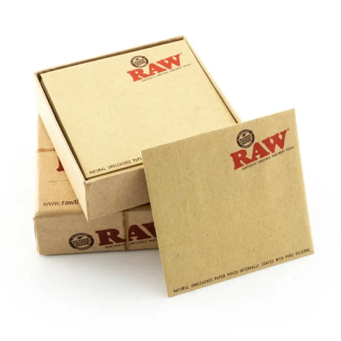 RAW PARCHMENT POUCH 3" X 3"