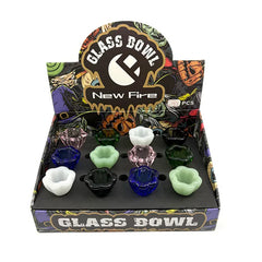 MOZONE GLASS BOWL FLOWR - ASSORTED