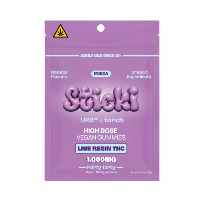 STICKI URB TORCH THC LR DUMMIES 1,000MG